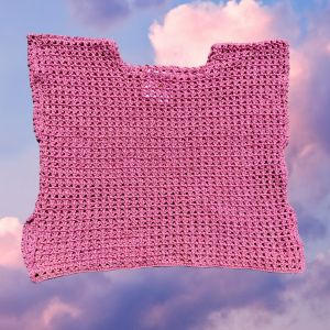 Top crochet in cotone